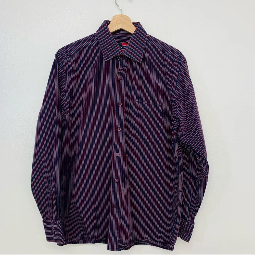 Peter England‎ Shirt Nuevo Fit 40cm Blue Stripe